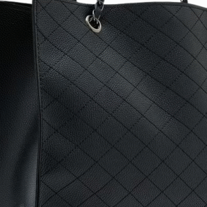 Chain-Handle Quilted Tote