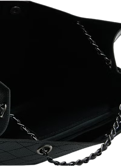 Chain-Handle Quilted Tote