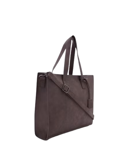 Men's Faux Leather Casual Tote Bag