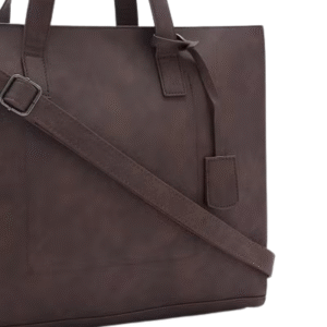 Men's Faux Leather Casual Tote Bag