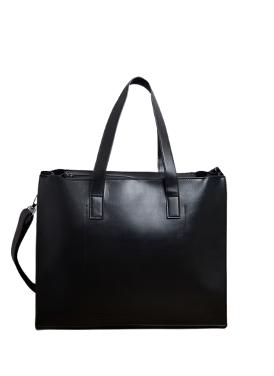 Men's Faux Leather Casual Tote Bag