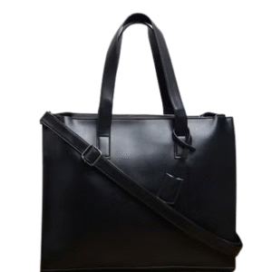 Men's Faux Leather Casual Tote Bag