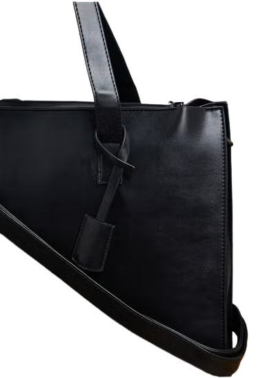 Men's Faux Leather Casual Tote Bag
