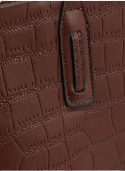 3 Piece Croc Tote Handbag Set