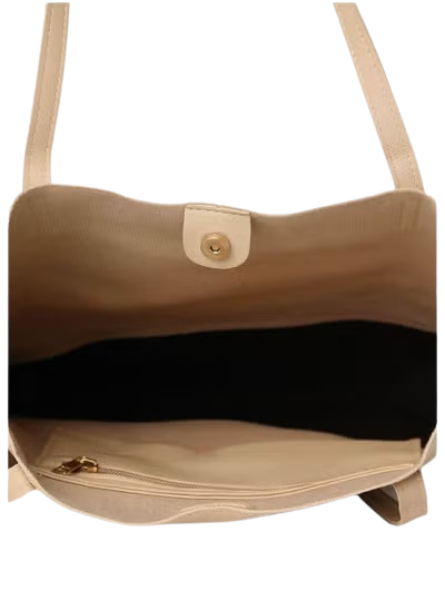 Colour Block Zip Lock Hand Bag